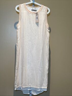 St. Studio Sleeveless Ivory Shift Dress